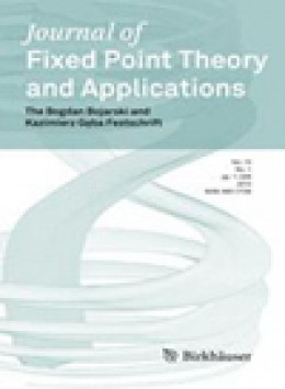 Journal Of Fixed Point Theory And Applic