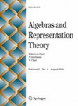 Algebras And Representation Th